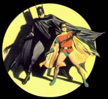 Batman and Robin (Alex Ross, based on Jack Burnley's cover illustration)